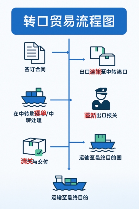 轉(zhuǎn)口貿(mào)易流程圖